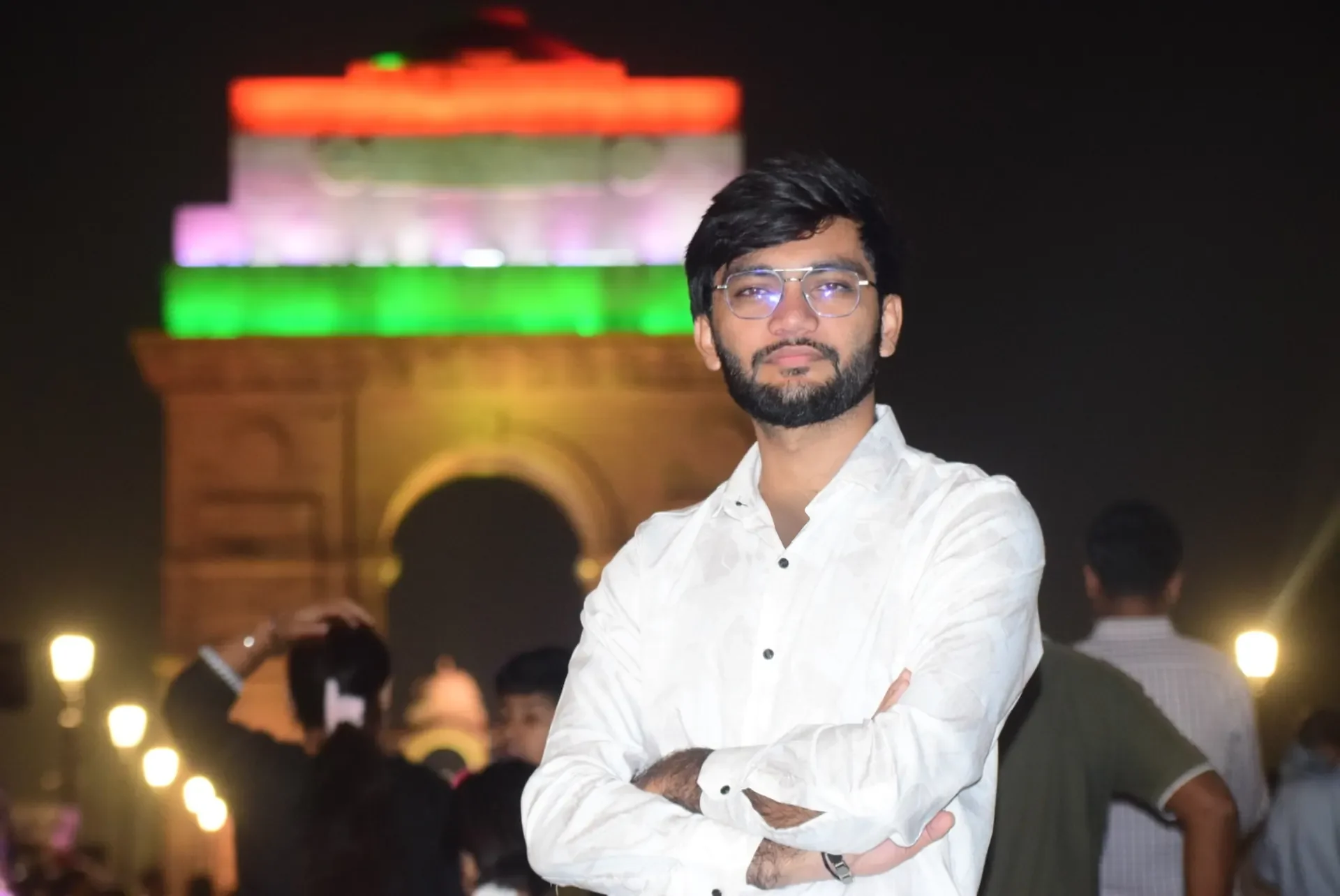 Nil Sakariya at India Gate, New Delhi